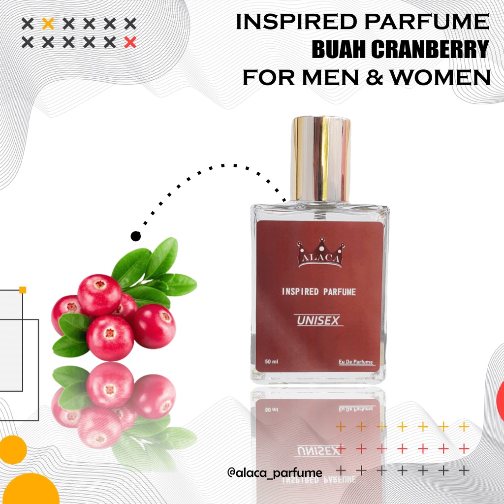 Alaca Parfum Buah Cranberry Farfum Pria Wanita Cewek Cowok Unisex