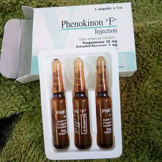 PHENOKINON F INJECTION ORIGINAL VESCO THAILAND- Phenokinon “F” injection Hormon wanita 1 box