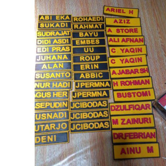 NAMA RUBBER PATCH / NAMA KARET PEREKAT