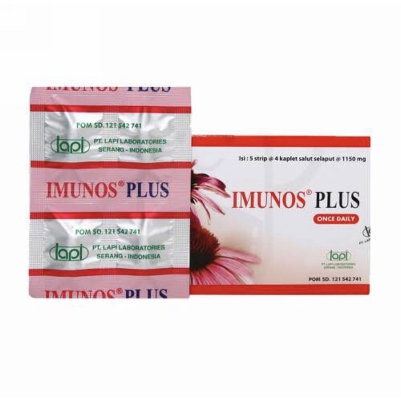 Imunos plus strip 4 tablet ( meningkatkan imun melawan virus )