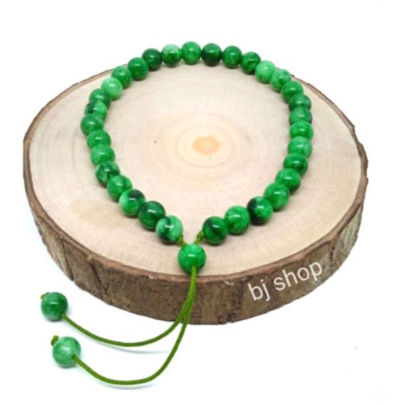 gelang tasbih batu giok Thailand 6mm