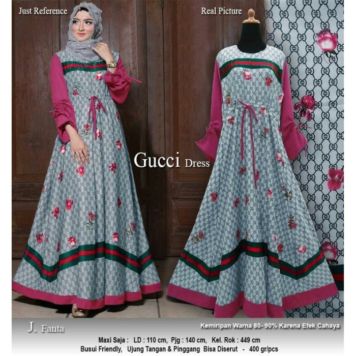 Special Baju Busana Muslim Wanita Gamis Syari Pesta Gucci Terbaru Terlaris