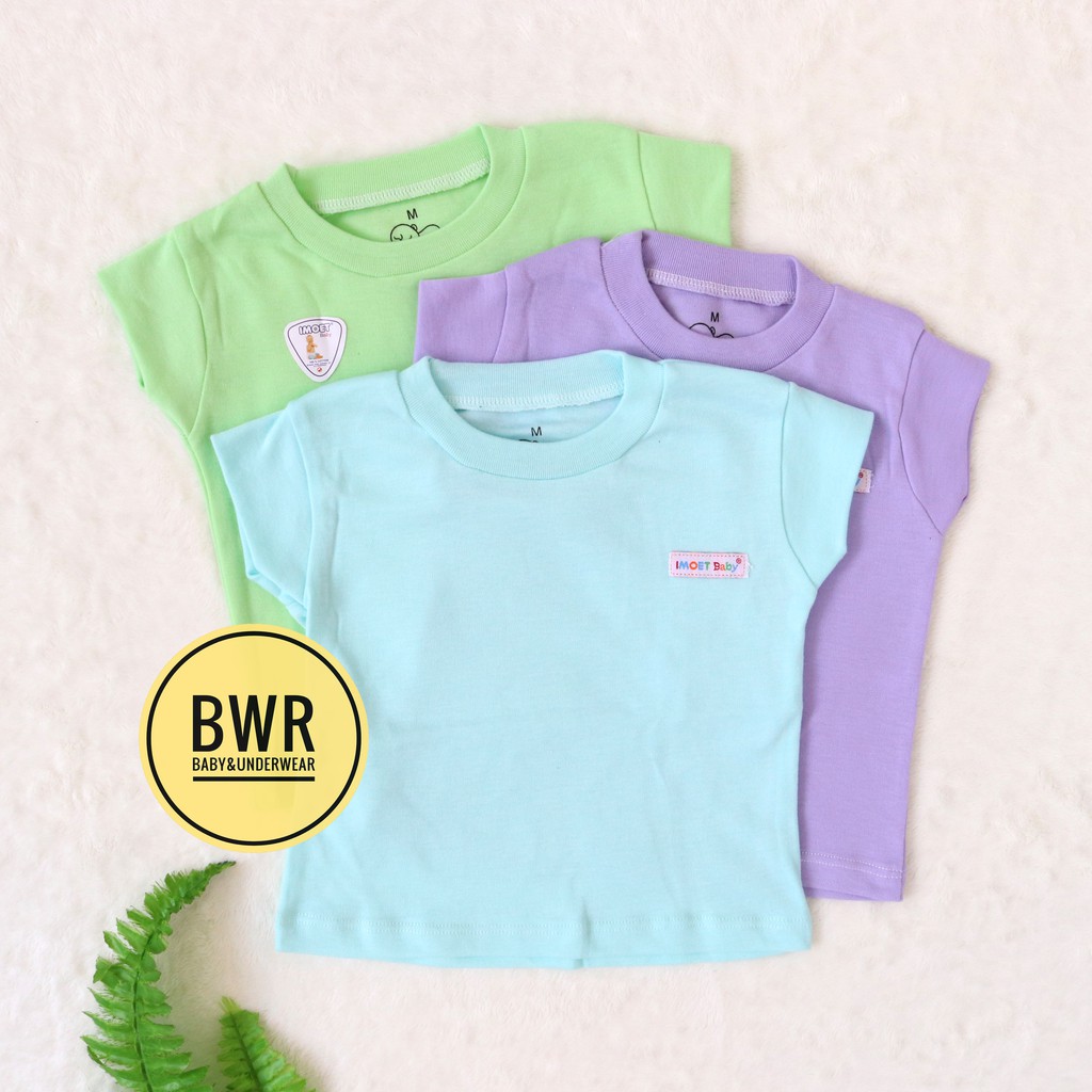 Kaos Oblong IMOET POLOS / Kaos Anak Baby Lengan Pendek Baju Bayi Atasan Bayi Pilih Warna | Bwr