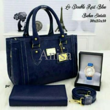 Tas paket 3in1/LV double resleting/Tas wanita