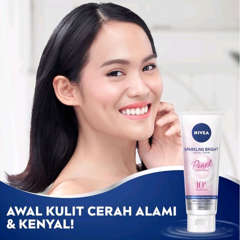 NIVEA Sparkling Bright Whitening Facial Foam 100ml