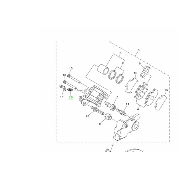 BAUT NEPL NEPEL PEMBUANGAN BUANGAN ANGIN KALIPER BELAKANG R15 VVA V3 MT15 XSR VIXION R WR 155 ORIGINAL YGP 5HH-F5824-00