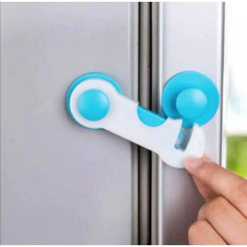 Kunci pengaman laci lemari pintu kulkas child lock 3M kunci pengaman