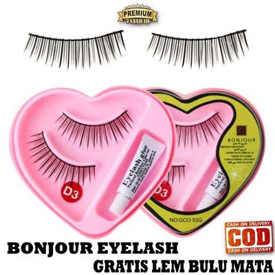 BULU MATA PALSU + LEM BONJOUR 2IN1_Lynn Design