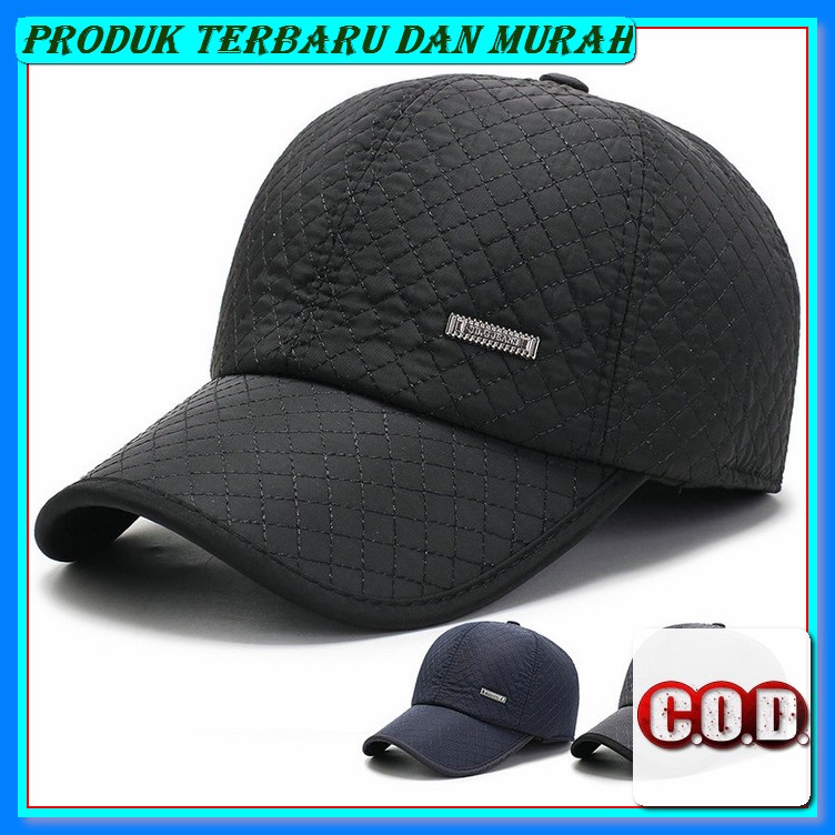 Terpercaya Produsen Topi Olahraga Unisex Sport Hijab Sepeda Panta CS760  Cap Tebal Sb.G - Hitam