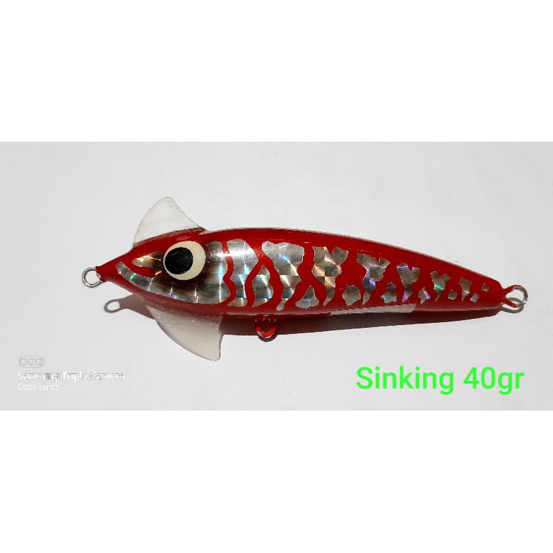 Horned Fin Ozan Lure's, Sinking 40gr, Lure Popping