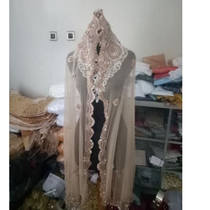 Harga Bersahabat.. HIJAB SLAYER PENGANTIN HANANIA PREMIUM / SLAYER PENGANTIN ELEGAN FULL PAYET / KER