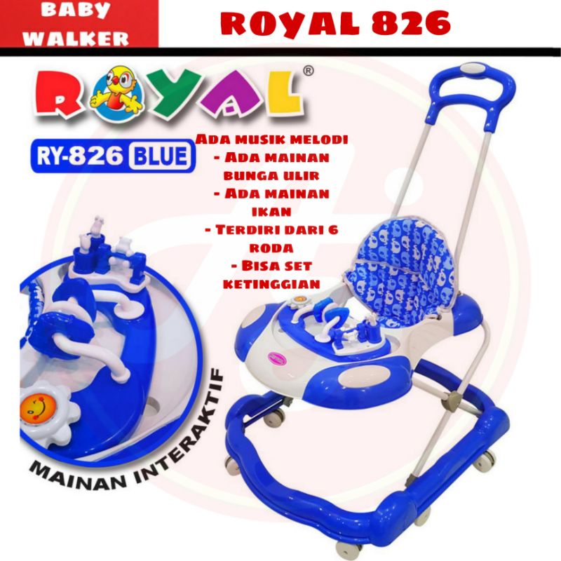Baby Walker Royal 826 Alat bantu jalan bayi