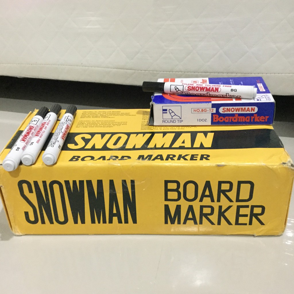 

TERMURAH!!! Spidol snowman hitam (white board)