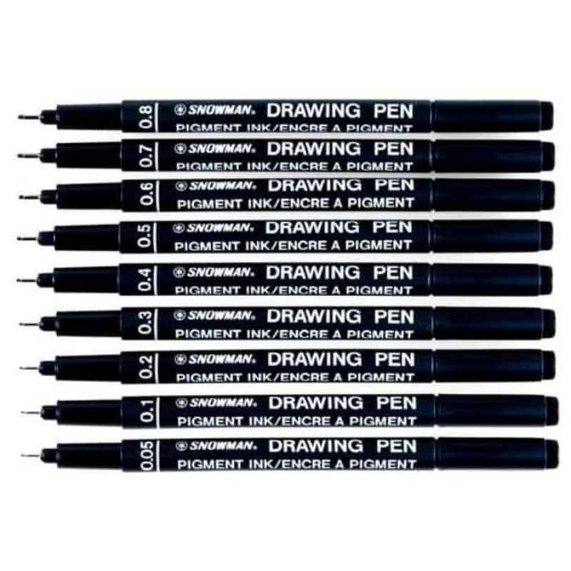 

DRAWING PEN SNOWMAN HITAM 0.1 0.3 0.4