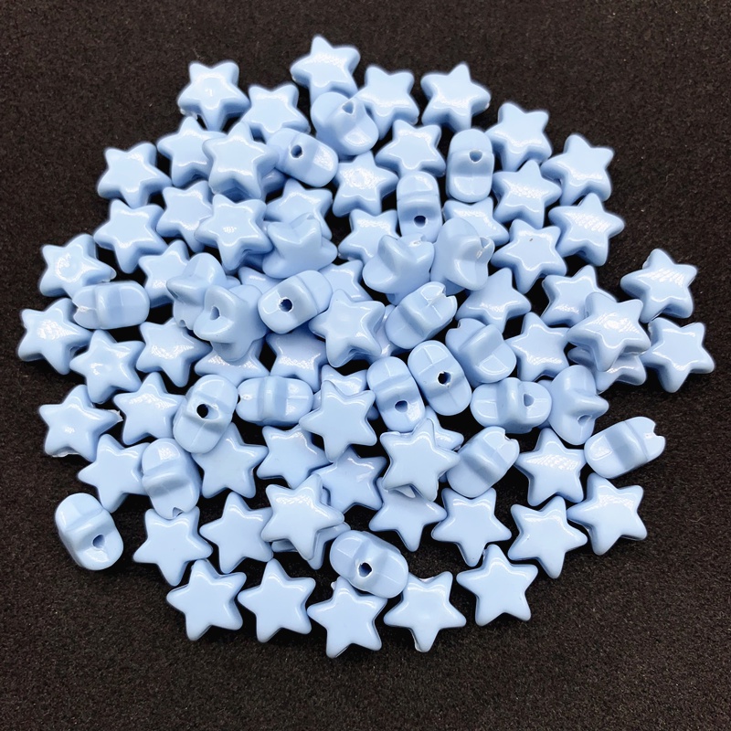 30Pcs/lot 12mm Akrilik Pentagram Beads