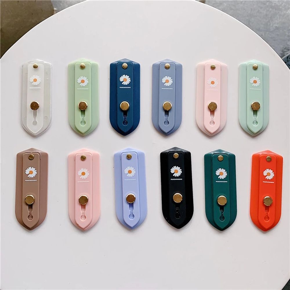 Quinton Ring Holder Hp Universal Bahan Silikon Motif Bunga Daisy Warna Permen