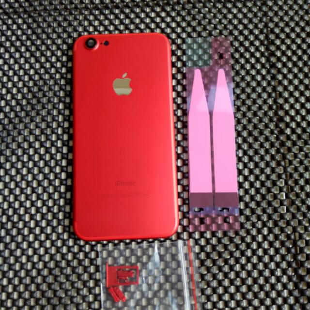 CASING/HOUSING IPONE 6S (4.7) MODEL IPONE 7 -RED EDITION