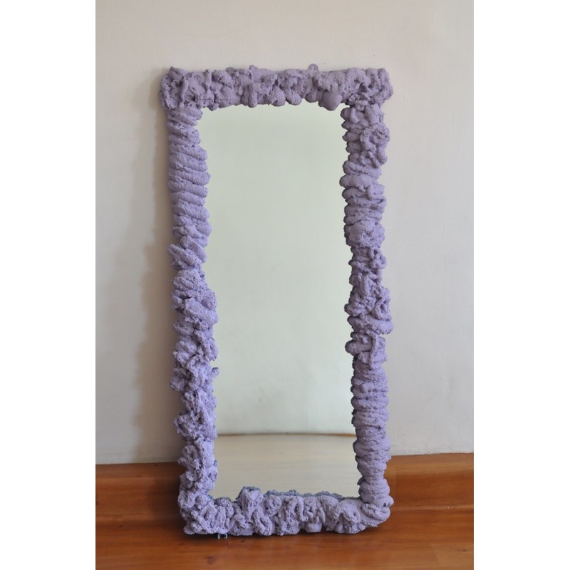 Foam Mirror Whip Whiped Aesthetic Standing Lucu Kaca Lulu Ua Asymmetric Gantung Photoshoot Surabaya