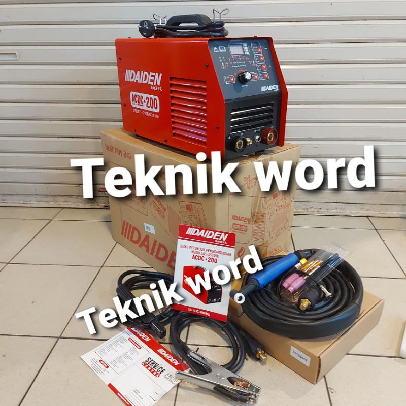 MESIN LAS ARGON DAIDEN TIG 200 ACDC INVERTER DAIDEN TIG 200 AC/DC TIGI 200