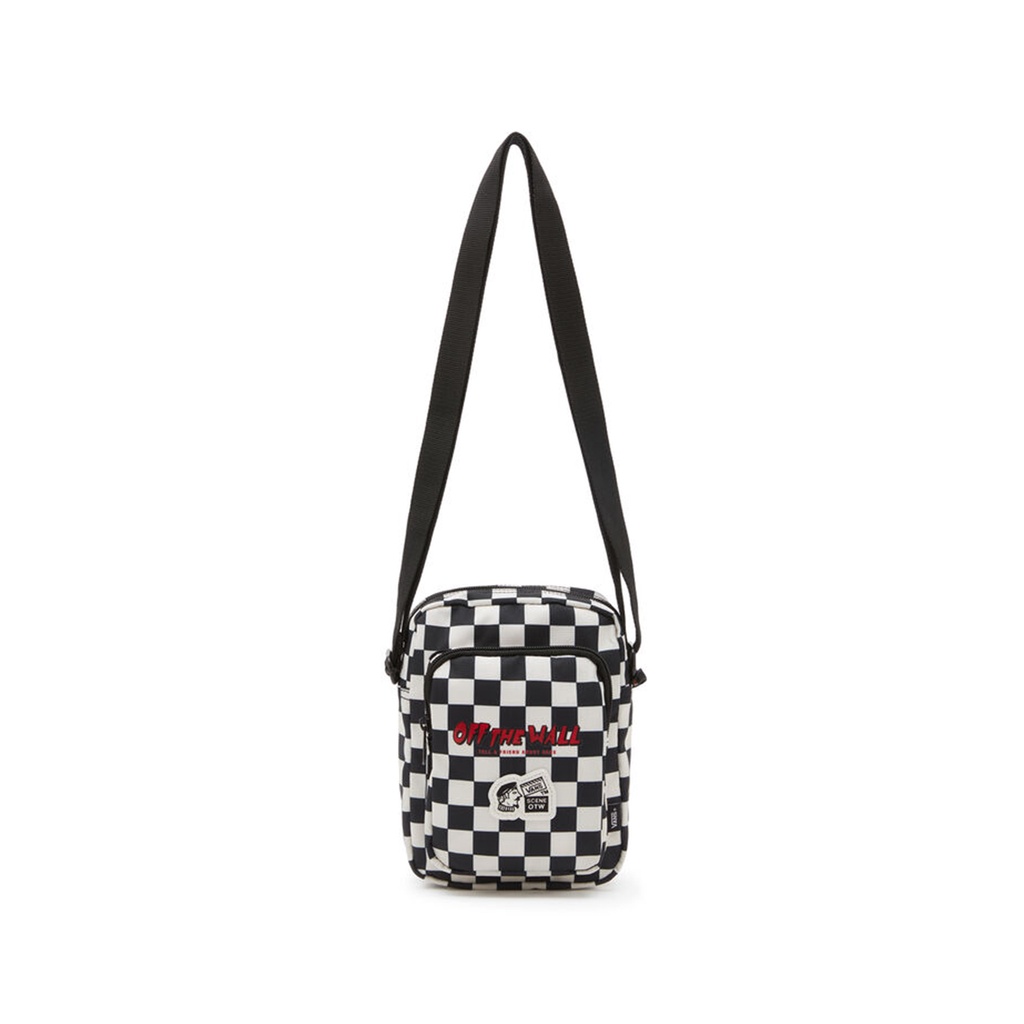 TAS SELEMPANG VANS OFF THE WALL |  TELL A FRD CROSSBODY BLACK CHECKER