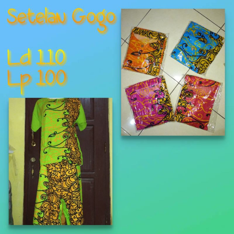 Setelan gogo batik