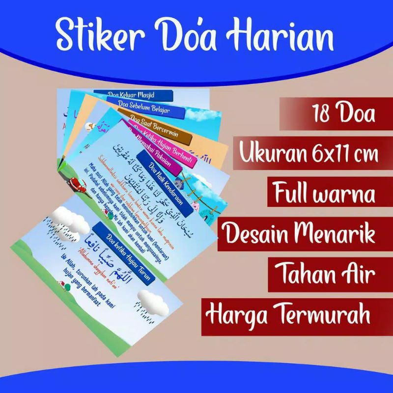 

STIKER DOA HARIAN Anti AIR （Full Colors）