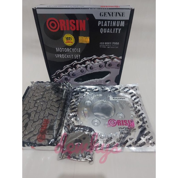 ORISIN Girset Gir Paket Rantai Platinum Karisma Supra 125