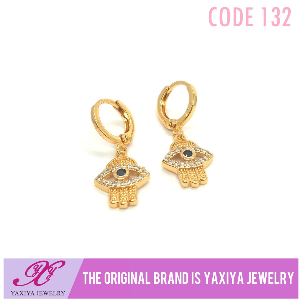 

Anting Emas Fashion Permata Perhiasan Lapis Emas 18K Yaxiya Jewelry 132