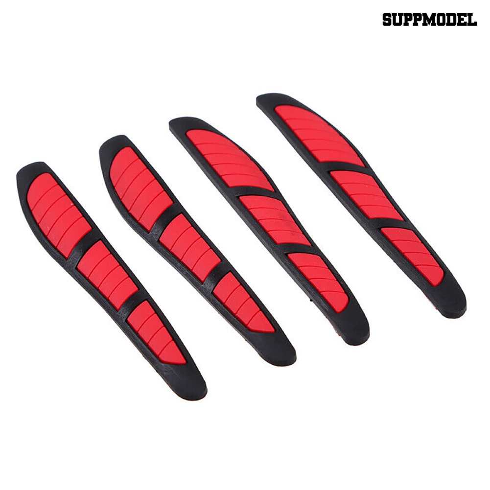 4pcs Stiker Strip Pelindung Pinggiran Pintu Mobil Anti Tabrakan