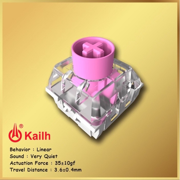 Kailh Silent Pink Mechanical Switch Linear Switch Switches Keyboard