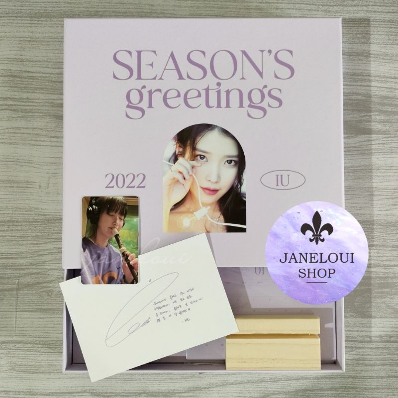 ❌SOLD❌ [Limited Offer] Sharing PC IU Box SG Seasons Greetings 2022 / album Lilac PC Strawberry Moon 