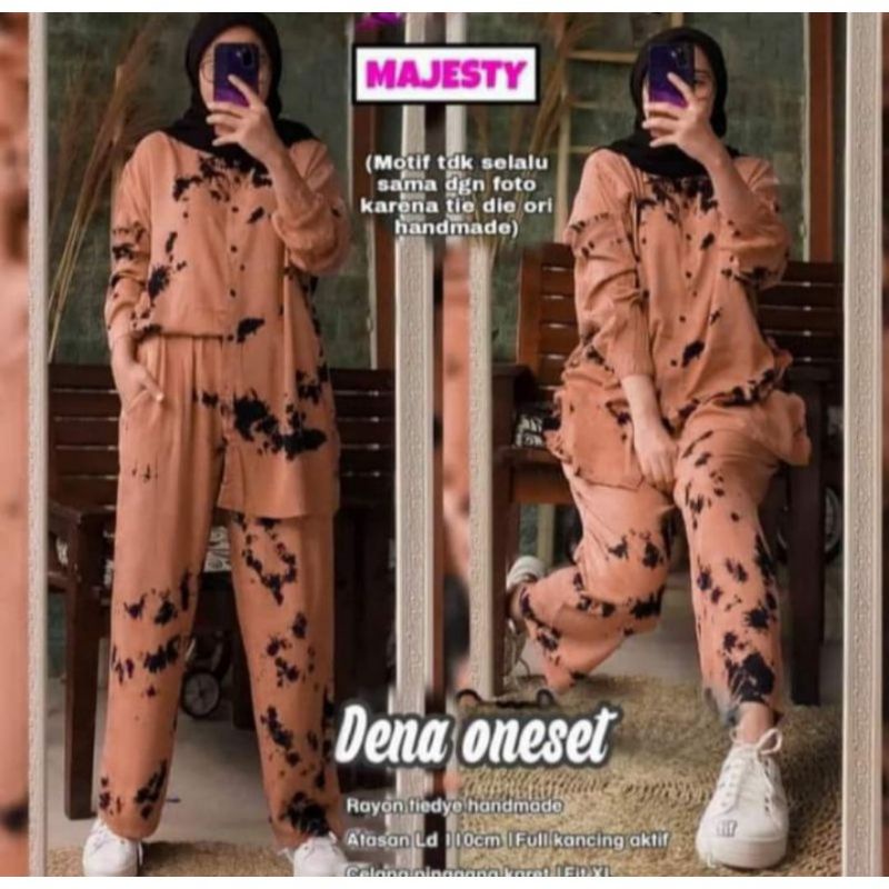 [BISA COD]setelan tiedye lengan panjang/set tie dye grey lengan panjang full kancing /setelan tie dye terlaris