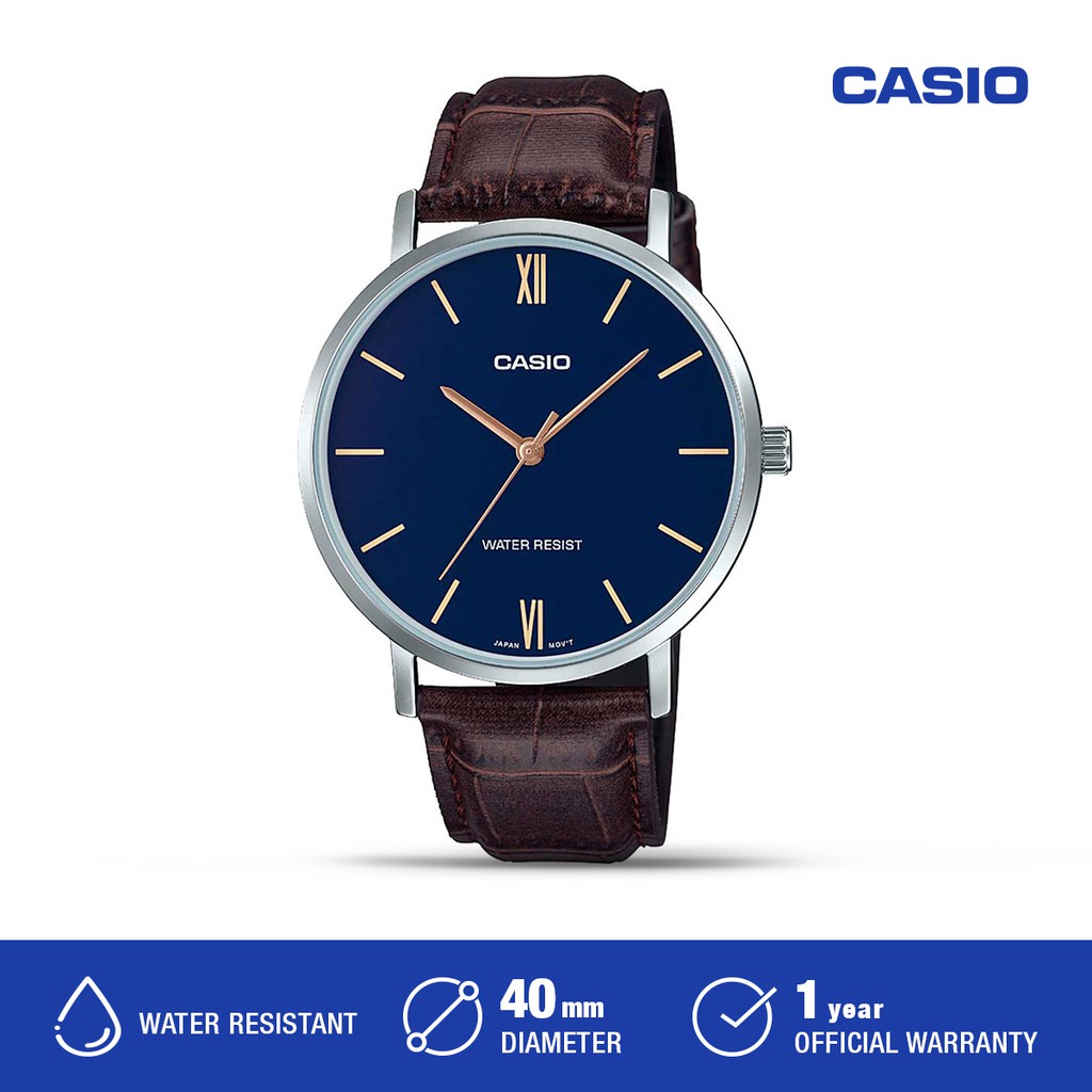 Casio Jam Tangan Pria MTP-VT01L-2BUDF
