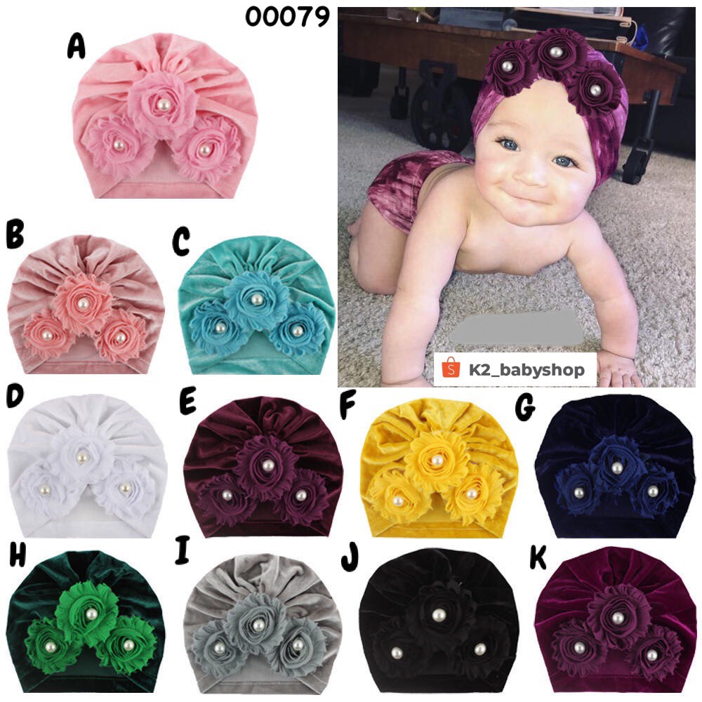 BABY K2 - TURBAN BAYI BLUDU MUTIARA TIGA KODE 00079