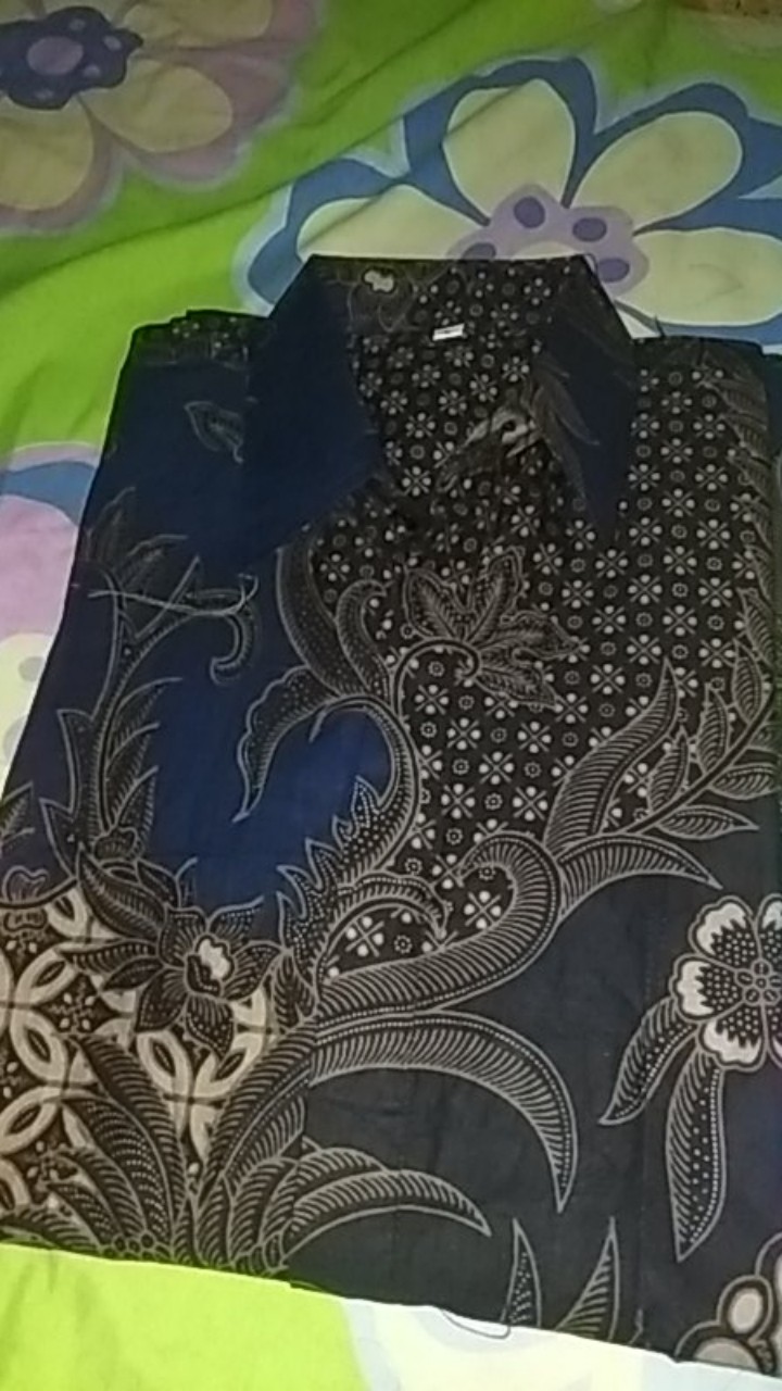 New Kemeja Batik Slimfit Exclusive Original Butik Atasan Batik Seragam M L Xl Xxl