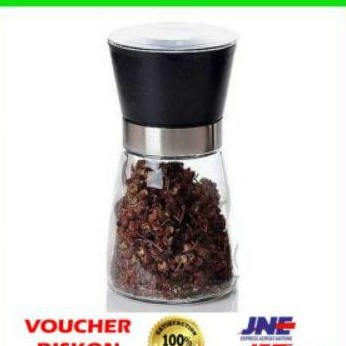 Manual Glass Pepper Grinder - Gilingan Lada Merica