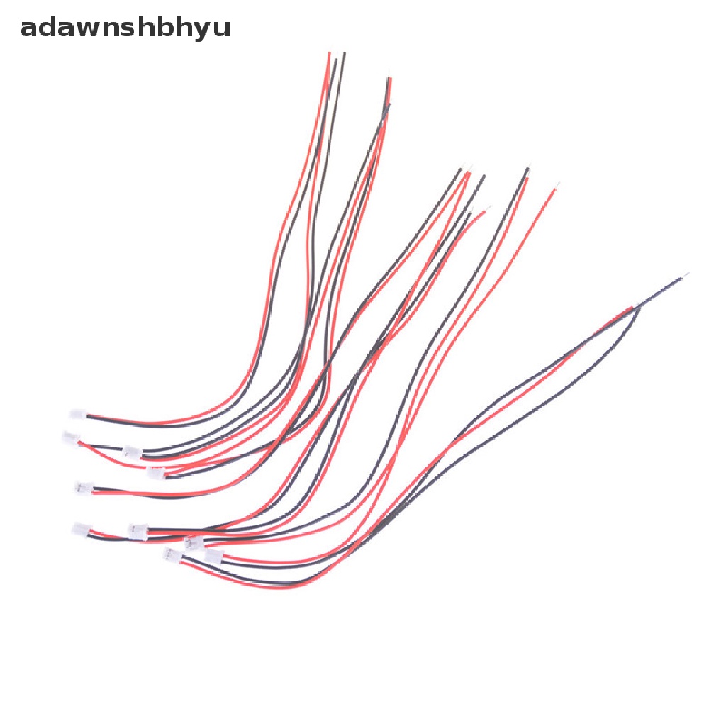 Adawnshbhyu 10Pcs Mini Micro PH 2.0mm JST 2-Pin Male Connector Plug Wires Kabel 200mm