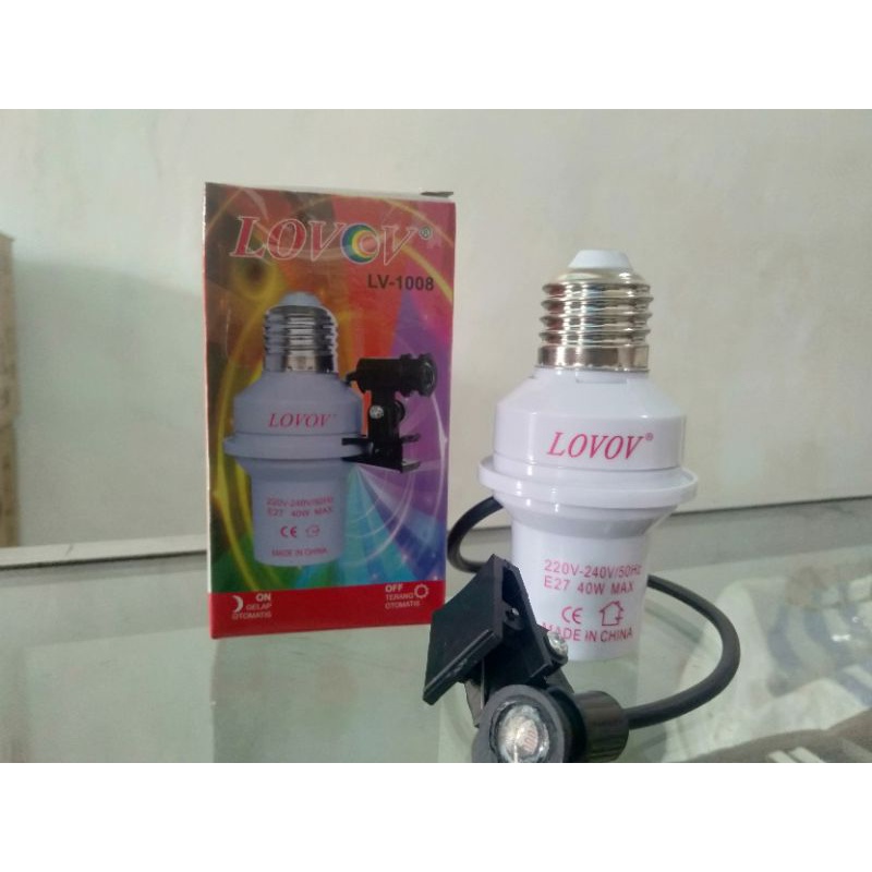 fitting sensor cahaya / fitting otomatis