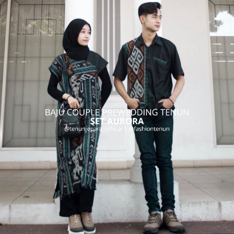 Baju Prewedding Couple Tenun | Baju Kondangan Couple Tenun | Baju  Prewedding Couple | Couple Tenun 