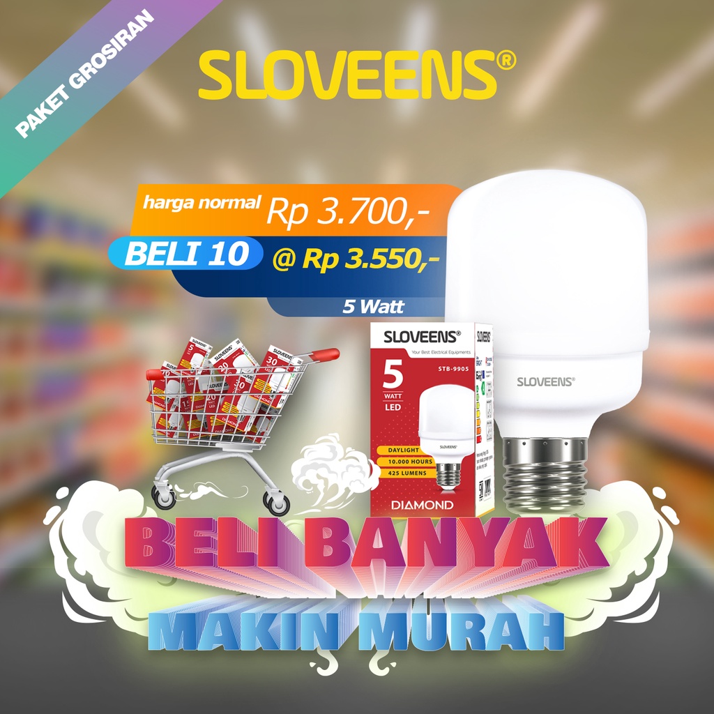 &quot;MULAI DARI 2000&quot; Lampu LED 40W JUMBO Capsule SNI SUPER MURAH 3W 5W 10W 20W 30W 40W Bulb Jumbo Tabung 40W Kapsul Super Terang Putih MERK Sloveens Bohlam Terang murah berkualitas premium Lampu Rumah, Kamar, Warung FREE ONGKIR