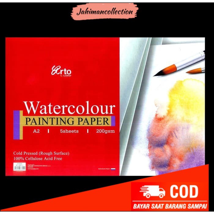 

✨ BISA COD ✨ Arto Watercolour Painting Paper A2 200Gsm Kertas Cat Air Cellulose