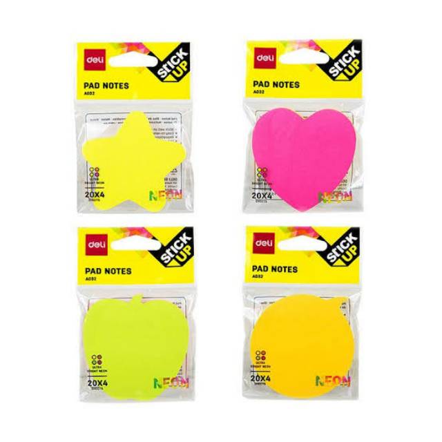 

STICKY NOTES BENTUK LUCU STICK NOTE MEMO TEMPEL BENTUK LUCU WARNA