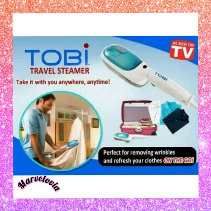 marvelashop | (BUBBLE DUS) SETRIKA UAP STEAMER TOBI LAUNDRY TRAVEL IRON