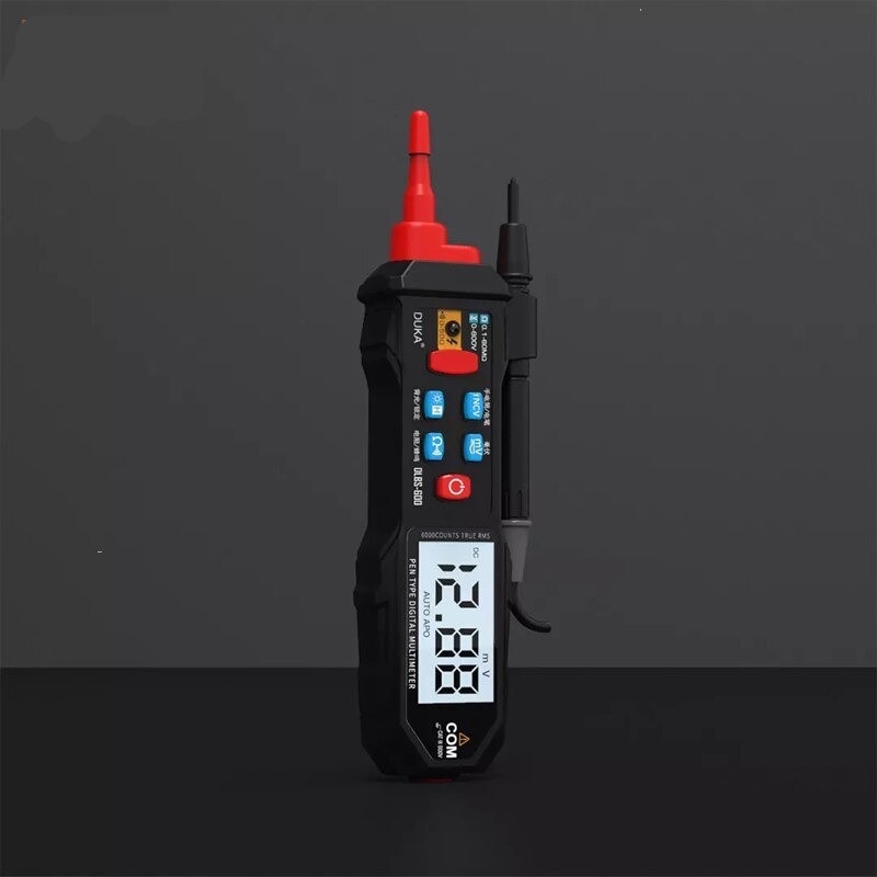 DUKA Mini Pocket Digital Multimeter AC/DC Voltage Tester - DLBS-600 - Black