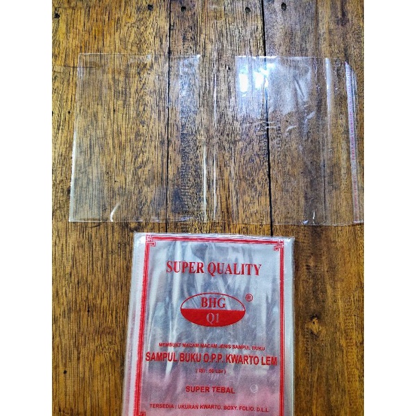 

Sampul buku OPP Plastik Quarto (1 pak Isi 50)