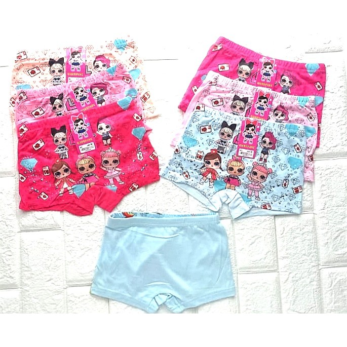 CD Anak Perempuan Boxer Anak Cewek LOL Little Pony Super Soft Underwear M L XL CDA-006-V