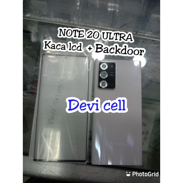 KACA LCD KACA DEPAN OUTER GLASS + BACKDOOR SAMSUNG NOTE 20 ULTRA ORIGINAL BACK CASING KESING HOUSING