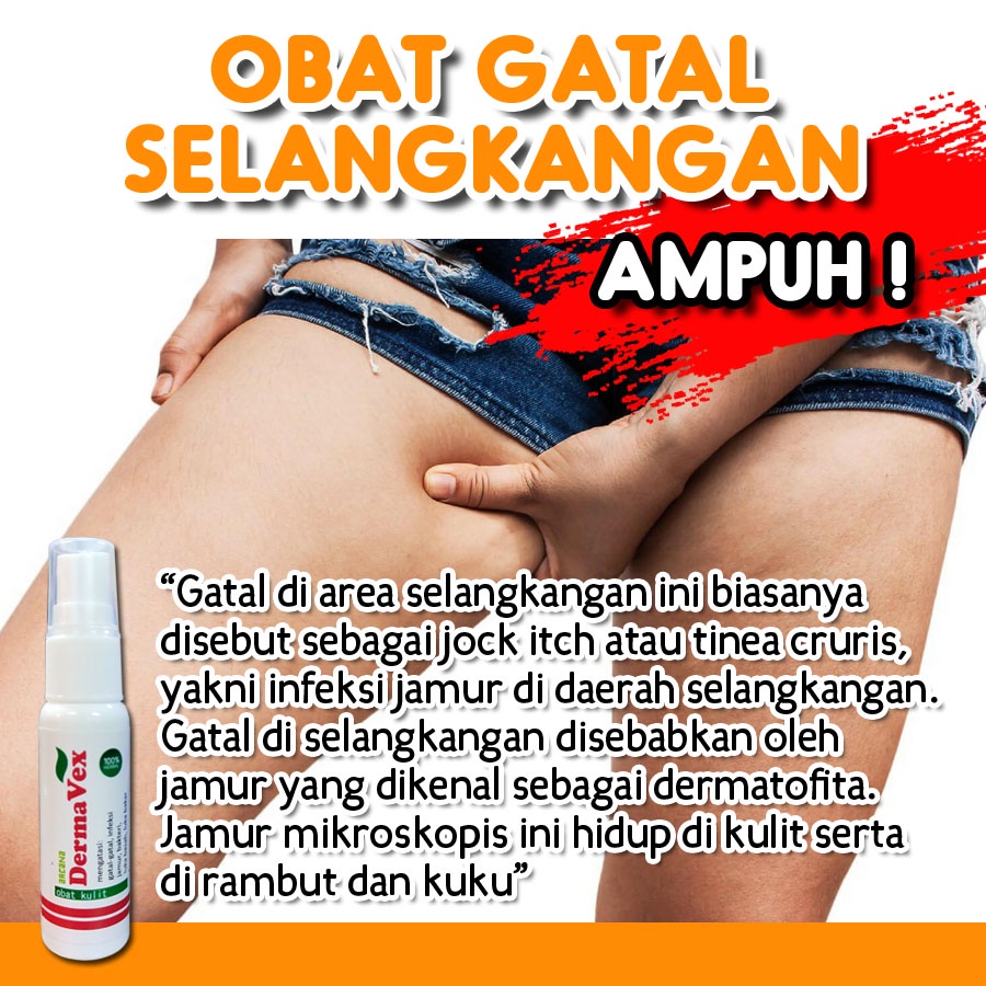 Obat Gatal Gatel Selangkangan - Dermavex Spray