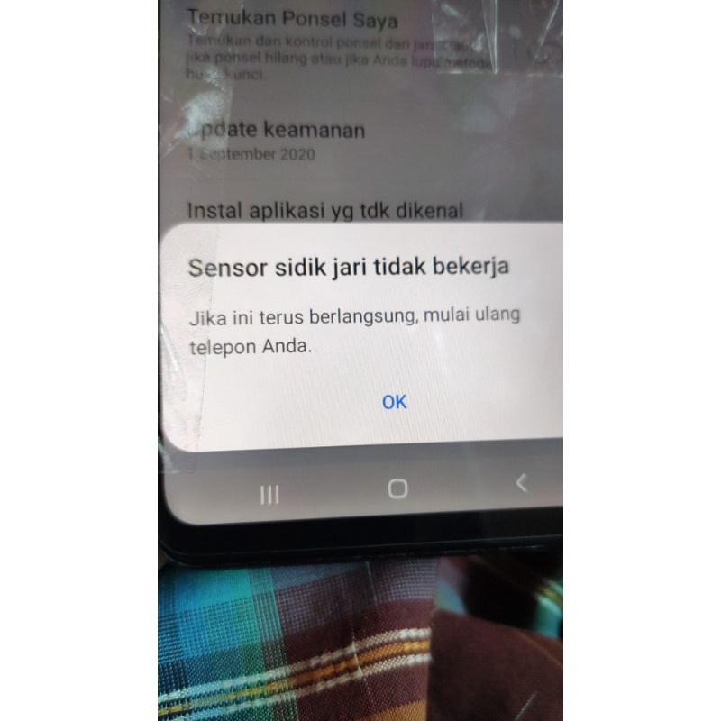 Samsung a21s ram 3 32 minus sidik jari