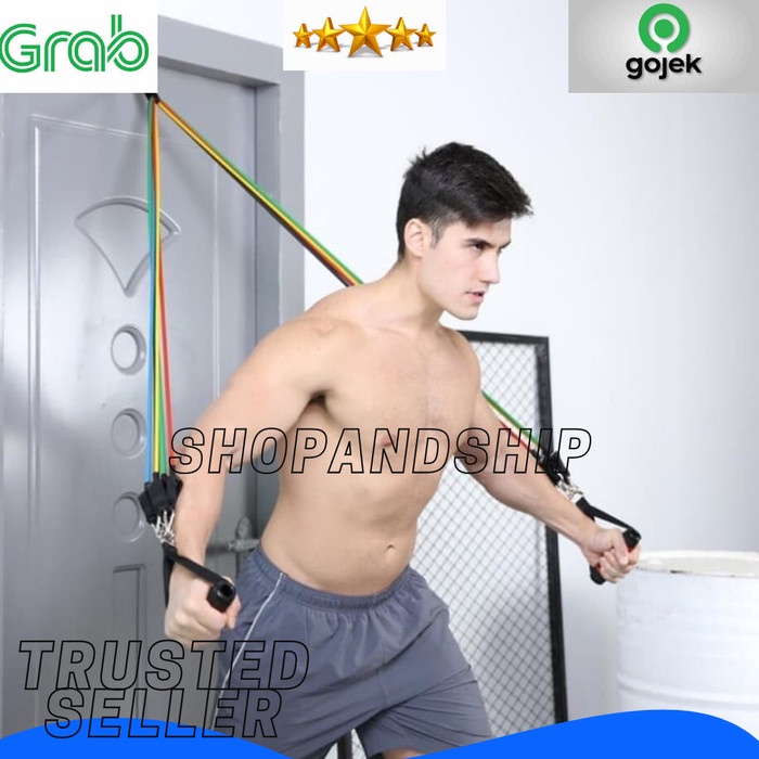 Set Tali Olahraga Pintu Serbaguna/ 11 set alat Fitness dan Gym Dirumah